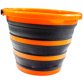 Seau pliable, noir/orange