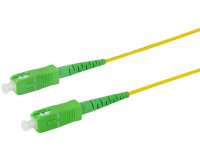 LogiLink Câble patch à fibre optique, 2x SC-Simplex, jaune