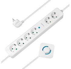 Multiprise, 6 prises, 4 avec interrupteur à pied