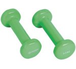 Haltères vinyle, set de 1,0 kg, vert