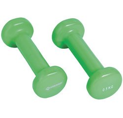 Haltères vinyle, set de 1,0 kg, vert