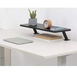 Réhausseur d'écran, acier/aggloméré/plastique