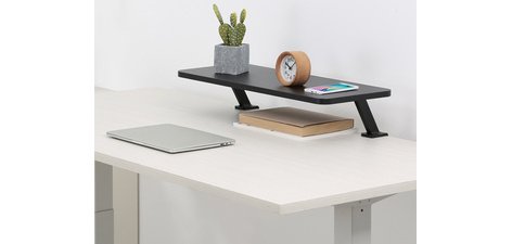 Réhausseur d'écran, acier/aggloméré/plastique