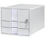 Module de classement IMPULS, 3 tiroirs, noir