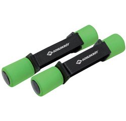 Haltergewichten Soft, set van 0,5 kg, zwart/groen
