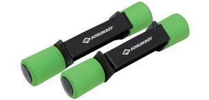 Soft dumbbells, set of 0.5 kg, black/green