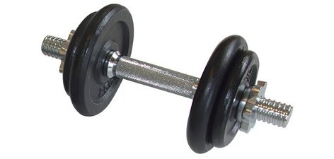 Haltère à barre courte, set de 10,0 kg, coffret