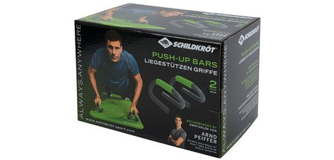 Poignée pour pompes Push Up Bars, noir/vert