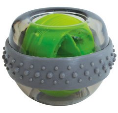 Ball for Training hand/arm Spinball, grey/green