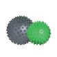 Set van massageballen met noppen, grijs / groen