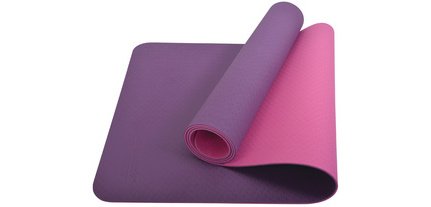 Yogamat BICOLOR, 4 mm, paars / roze