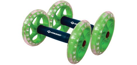 Roues abdominales Dual Core Wheels, noir/vert