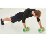 Roues abdominales Dual Core Wheels, noir/vert