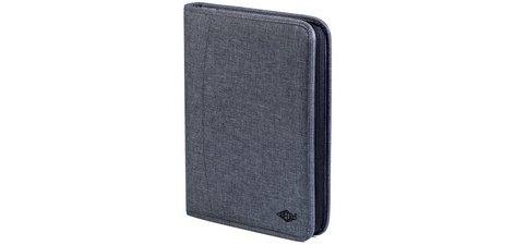 Serviette-classeur COLLEGE, A4, polyester, gris chiné