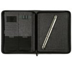 Serviette-classeur COLLEGE, A4, polyester, gris chiné