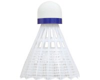 Volant de badminton Tech 350, moyen, blanc/bleu