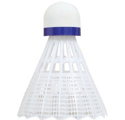Volant de badminton Tech 350, moyen, blanc/bleu