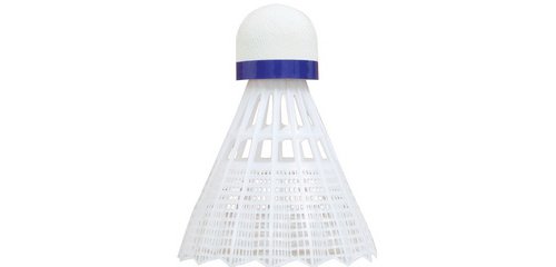 Volant de badminton Tech 350, moyen, blanc/bleu