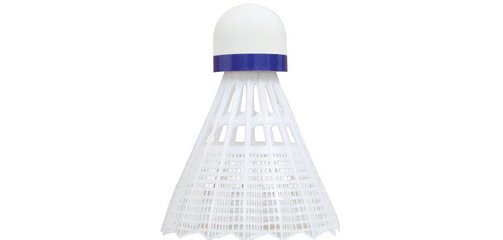 Volant de badminton Tech 350, moyen, blanc/bleu
