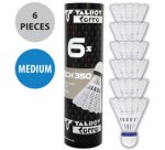 Volant de badminton Tech 350, moyen, blanc/bleu