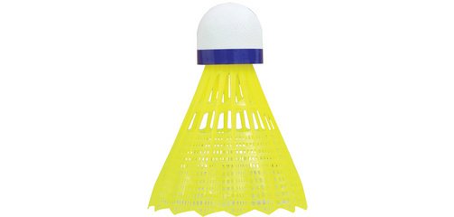 Volant de badminton Tech 350, moyen, blanc/bleu