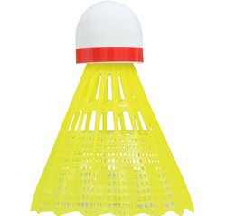 Volant de badminton Tech350, rapide,jaune/rouge