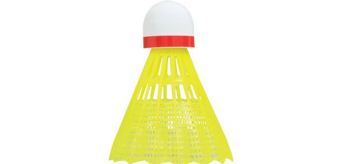 Badminton shuttle Tech 350, snel, geel/rood