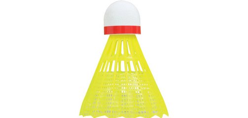 Volant de badminton Tech350, rapide,jaune/rouge