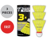 Volant de badminton Tech350, rapide,jaune/rouge