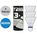 Volant de badminton Tech350, moyen, blanc/bleu