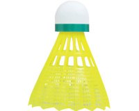 Volant de badminton Tech350, lent, jaune/vert