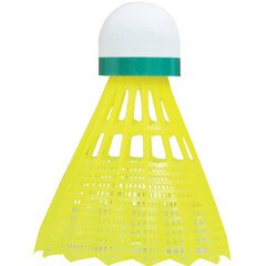 Volant de badminton Tech350, lent, jaune/vert