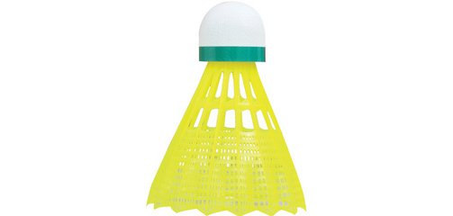 Volant de badminton Tech350, lent, jaune/vert