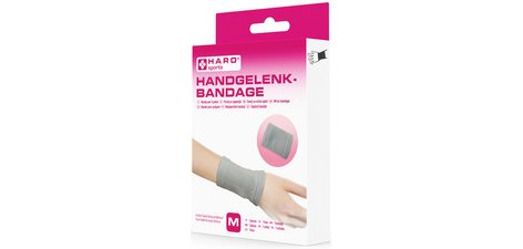 Bandage sportif 'Poignet', taille: M, gris