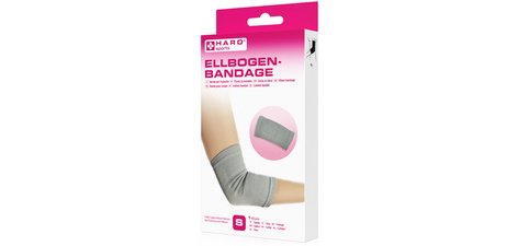Bandage sportif 'Coude', taille: S, gris