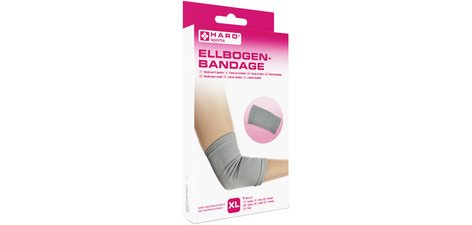 Bandage sportif 'Coude', taille: XL, gris