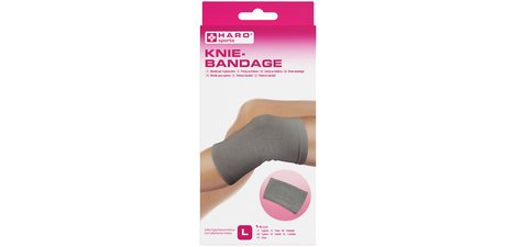 Bandage sportif 'Genou', taille: L, gris