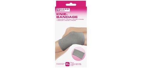 Bandage sportif 'Genou', taille: XL, gris
