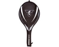 Housse de raquette de badminton 3/4, noir/blanc