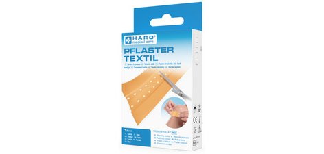 Pansement textile, 500 mm x 60 mm, beige