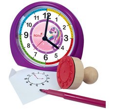 Réveil pour enfants & tampon, kit 'Licorne'