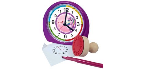 Réveil pour enfants & tampon, kit 'Tyrannosaure'