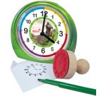 Réveil pour enfants & tampon, kit 'Tyrannosaure'