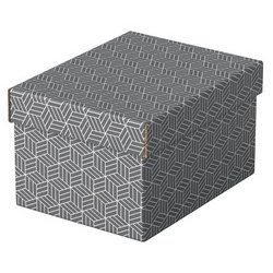 Boîte de rangement et cadeau Home S, set de 3, gris