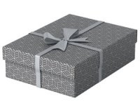 Boîte de rangement / cadeau Esselte Home Medium 265x100x260mm gris 3 pièces