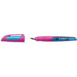 Stylo plume EASYbuddy M, droitiers, rose/bleu clair