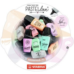 Surligneur BOSS MINI Pastellove 2.0,présentoir de 50