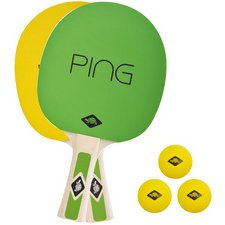 Set de tennis de table, vert/jaune