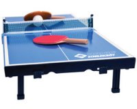Mini-table de tennis de table, kit, bleu