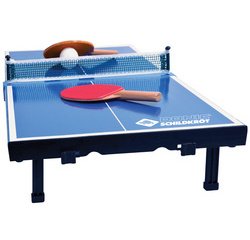 Mini-table de tennis de table, kit, bleu